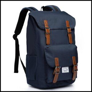 Vintage Rucksack Daypack Backpack Unisex Casual Travel College Work